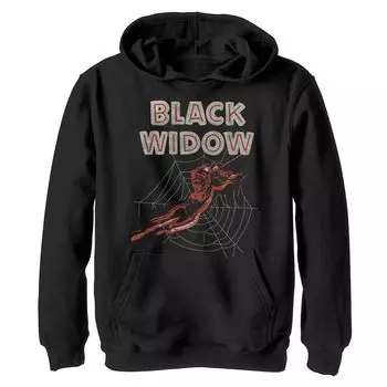 Толстовка с портретом героев Marvel Black Widow красного оттенка для мальчиков 8–20 лет Marvel