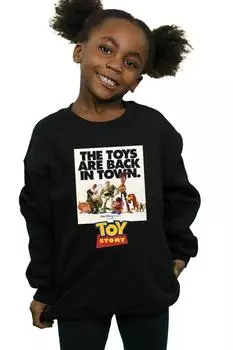 Толстовка с постером к фильму «История игрушек» Disney, черный