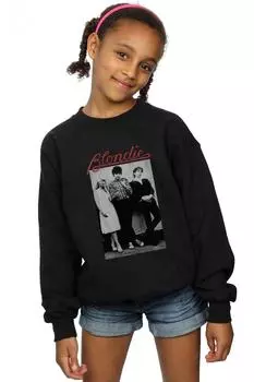 Толстовка с потертостями Blondie, черный