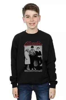 Толстовка с потертостями Blondie, черный