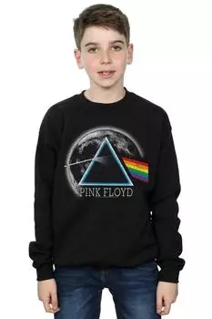 Толстовка с потертостями Dark Side Of The Moon Pink Floyd, черный