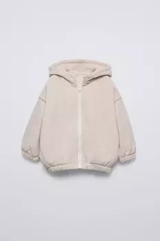 Толстовка с пятнистым рисунком ZARA, песочный/мергель