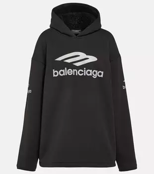 Толстовка с принтом 3b sports icon Balenciaga, черный