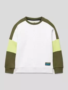 Толстовка с принтом этикетки Garcia, светло-серый