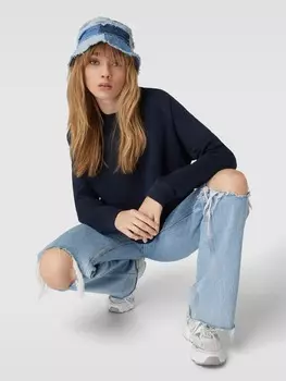 Толстовка с принтом этикетки Marc O'Polo Denim, темно-синий