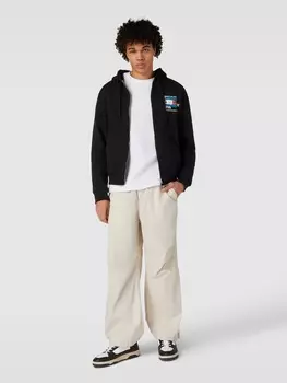 Толстовка с принтом этикетки, модель "GRAFFITI" Tommy Jeans, черный