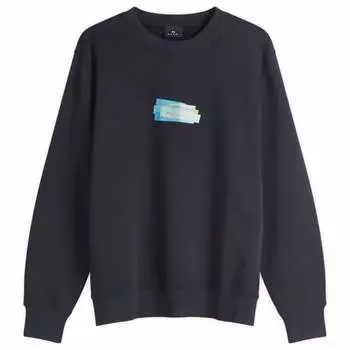 Толстовка с принтом этикетки PS Paul Smith, синий