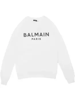 Толстовка с принтом BALMAIN, белый