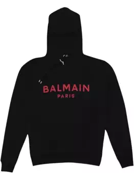 Толстовка с принтом BALMAIN, черный