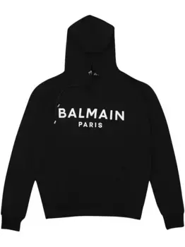 Толстовка с принтом BALMAIN, черный