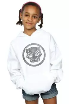 Толстовка с принтом Black Panther Icon Marvel, белый