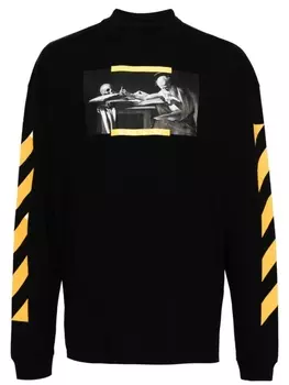Толстовка с принтом Caravaggio Off-White, черный