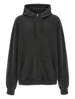 Толстовка с принтом цифр Maison Margiela, серый