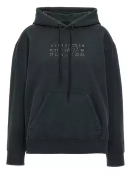 Толстовка с принтом цифр MM6 Maison Margiela, черный