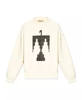 Толстовка с принтом Fear Of God, бежевый