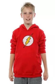 Толстовка с принтом Flash и логотипом DC Comics, красный