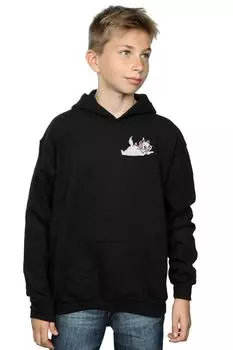 Толстовка с принтом груди Aristocats Marie Sweet Backside Disney, черный