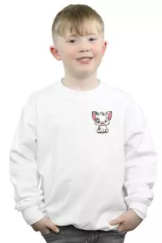 Толстовка с принтом груди Moana Pua The Pig Disney, белый