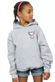 Толстовка с принтом груди Moana Pua The Pig Disney, серый