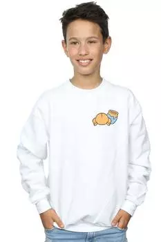 Толстовка с принтом груди на спине Winnie The Pooh Disney, белый