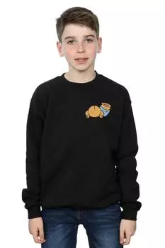 Толстовка с принтом груди на спине Winnie The Pooh Disney, черный