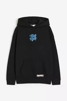 Толстовка с принтом H&amp;M, черный/фортнайт