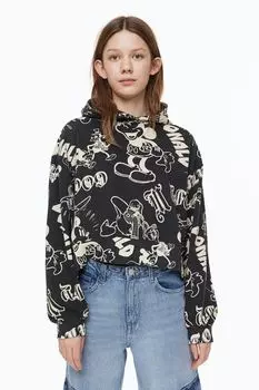 Толстовка с принтом H&amp;M, темно-серый/микки маус