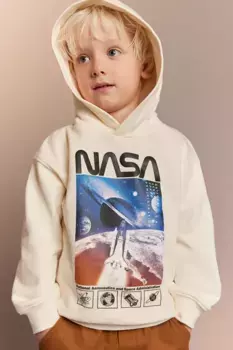 Толстовка с принтом H&M, белый