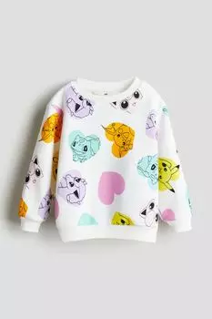 Толстовка с принтом H&M, белый