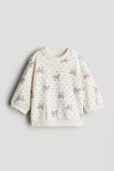 Толстовка с принтом H&M, белый