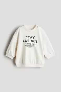Толстовка с принтом H&M, белый