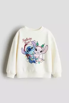 Толстовка с принтом H&M, белый