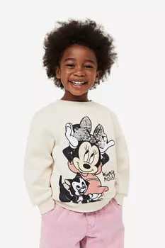 Толстовка с принтом H&M, бежевый