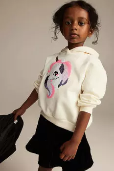 Толстовка с принтом H&M, бежевый