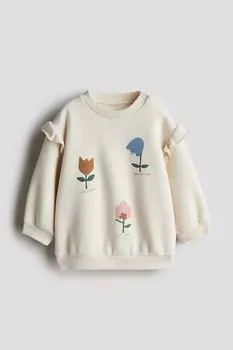 Толстовка с принтом H&M, бежевый