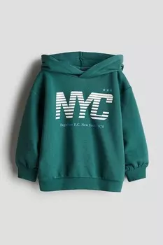 Толстовка с принтом H&M, бирюзовые