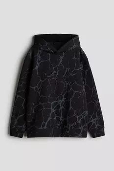 Толстовка с принтом H&M, черный