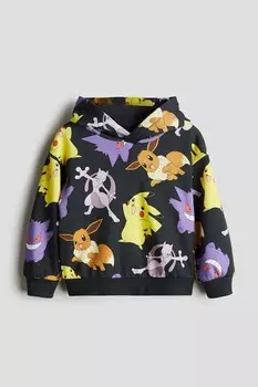 Толстовка с принтом H&M, черный