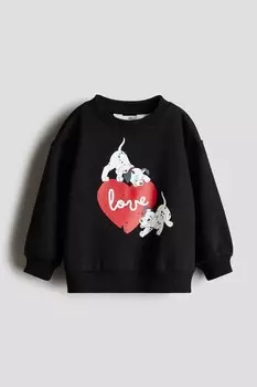 Толстовка с принтом H&M, черный