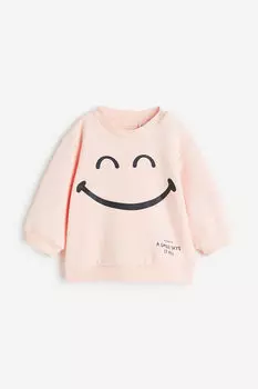 Толстовка с принтом H&M, розовый