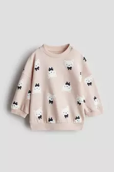 Толстовка с принтом H&M, розовый