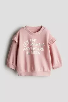 Толстовка с принтом H&M, розовый