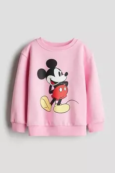 Толстовка с принтом H&M, розовый
