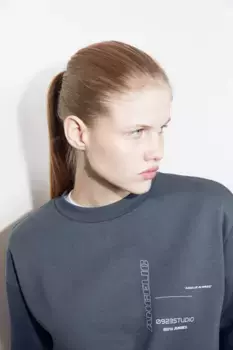 Толстовка с принтом H&M, серый