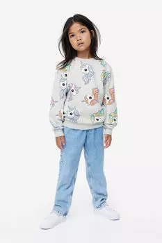 Толстовка с принтом H&M, серый
