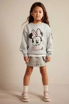 Толстовка с принтом H&M, серый