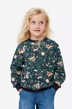 Толстовка с принтом H&M, синий