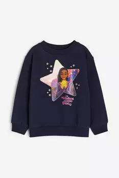 Толстовка с принтом H&M, синий