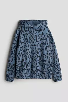 Толстовка с принтом H&M, синий