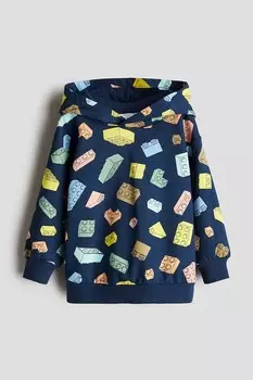 Толстовка с принтом H&M, синий
